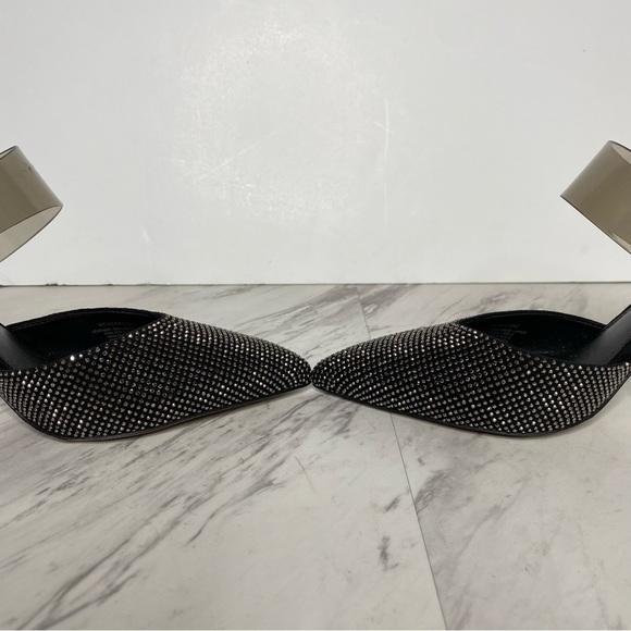 Vince Camuto Kempern Jeweled Black Heeled Mule 7M - Picture 6 of 13